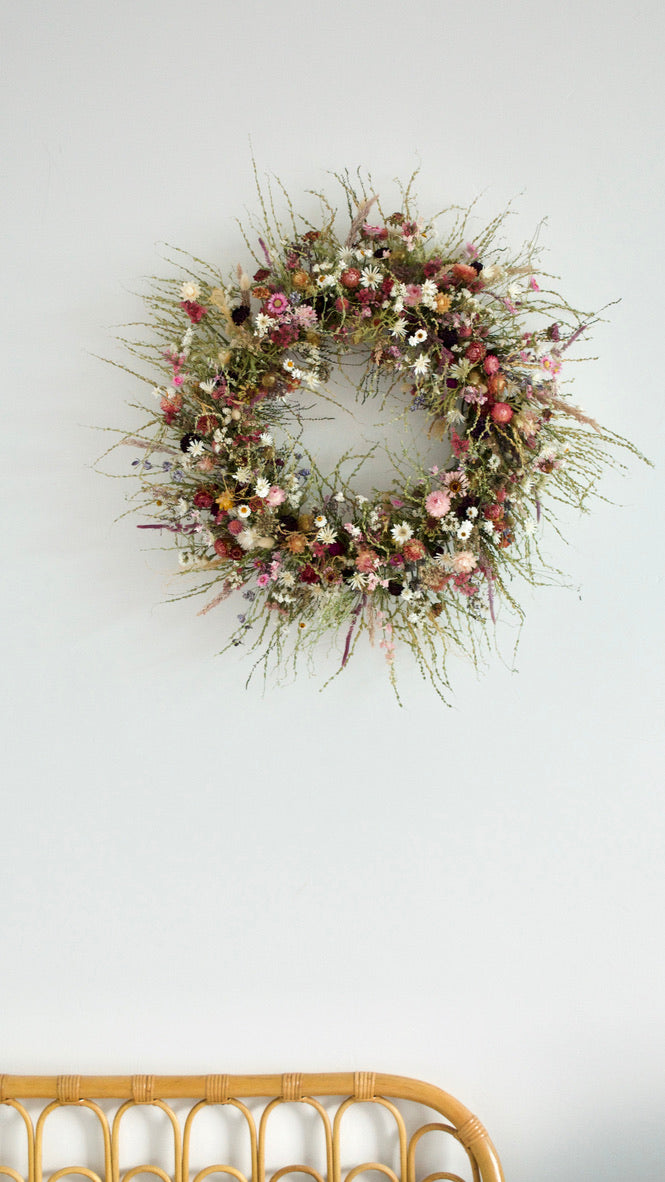 Wildflower | Large Dried Handcrafted Wreath