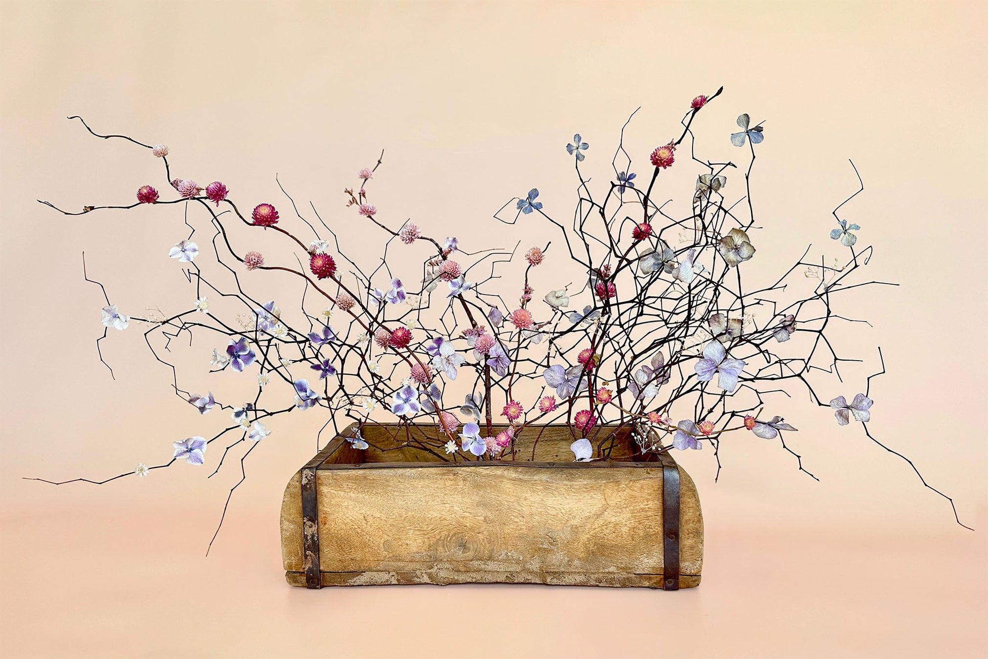 Magenta Blossom | Dried Floral Vase Arrangement