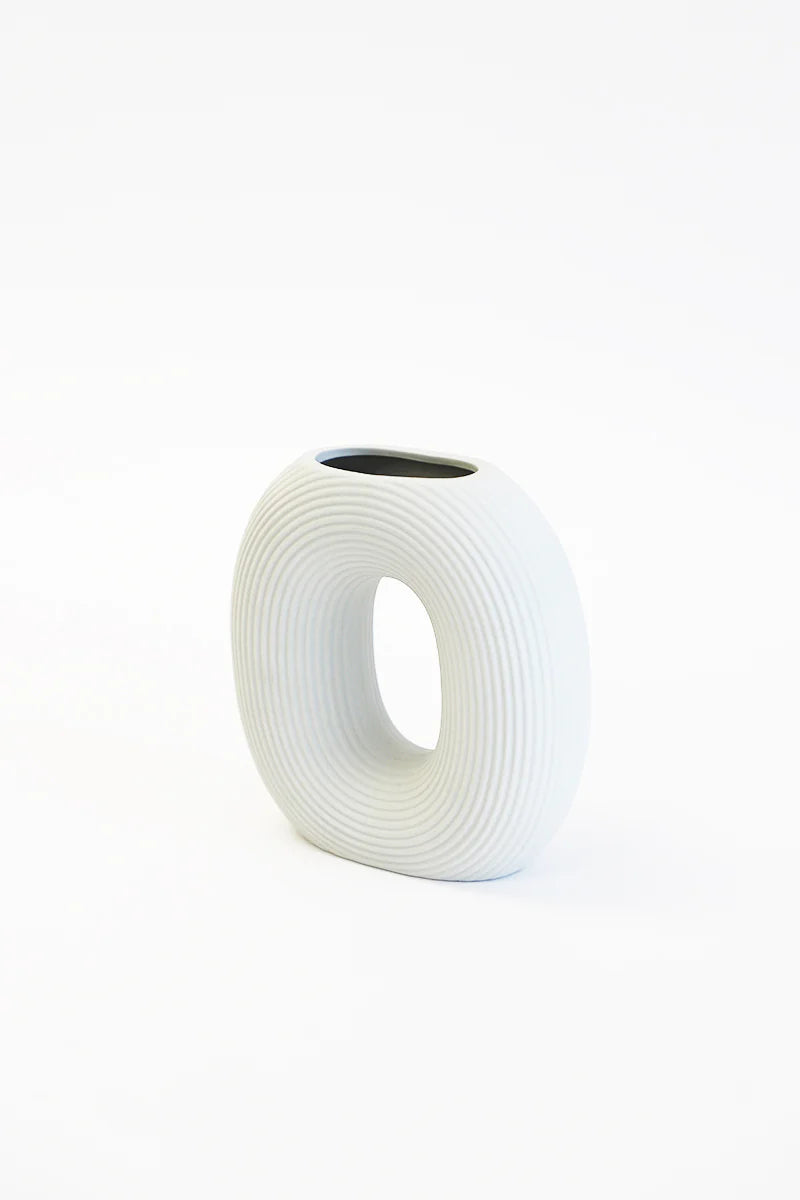 Modern Ceramic Vase | O Shape