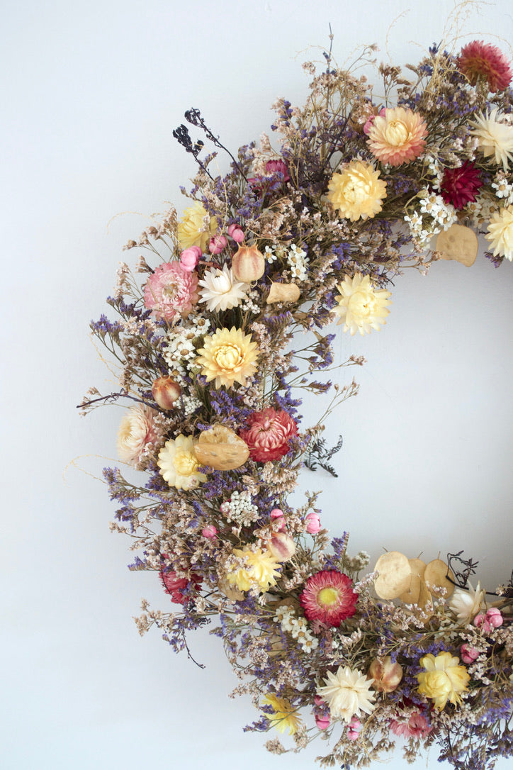 Sunshine | Dried flower wreath